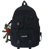 Student Travel Mesh Female Backpack College Women Boy Nylon School Bag Men Girl Cool Laptop Backpacks Fashion Lady Book Bag Male