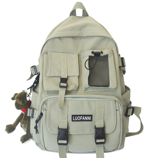 Student Travel Mesh Female Backpack College Women Boy Nylon School Bag Men Girl Cool Laptop Backpacks Fashion Lady Book Bag Male