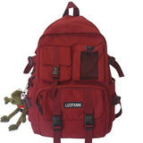 Student Travel Mesh Female Backpack College Women Boy Nylon School Bag Men Girl Cool Laptop Backpacks Fashion Lady Book Bag Male