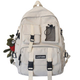 Student Travel Mesh Female Backpack College Women Boy Nylon School Bag Men Girl Cool Laptop Backpacks Fashion Lady Book Bag Male