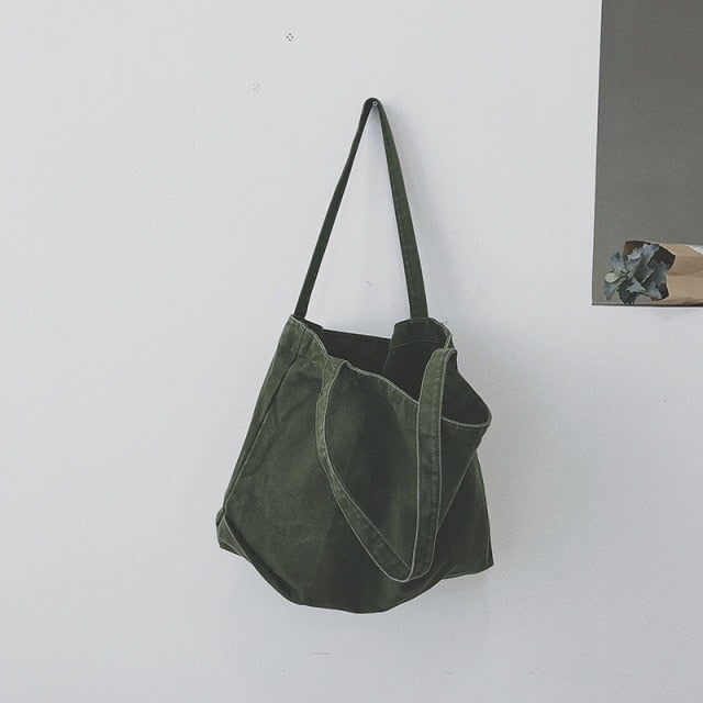 Kylethomasw  Fashion Women Canvas Shoulder Shopper Bag Cotton Cloth Large Capacity Students Female Handbags Eco Fabric Tote Shopping Bags