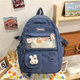 Kylethomasw Japanese Fashion Backpack Women School Bags For Teenage Girls Multipockets Mesh Nylon Backpacks Mochila Feminina Bag Bolsa Mujer