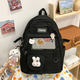 Kylethomasw Japanese Fashion Backpack Women School Bags For Teenage Girls Multipockets Mesh Nylon Backpacks Mochila Feminina Bag Bolsa Mujer