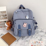 Korean Style Canvas Small Mini Backpack For Women New Fashion Travel Backpack Leisure School Bag For Tennage Girl Shoulder Bag