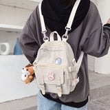 Fashion Mini Backpack Women Kawaii Shoulder Bag for Teenage Girls Multi-Function Small Bagpack Ladies Travle School Backpacks