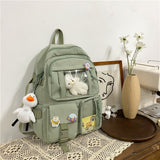 Kylethomasw Cute Women Large Capacity Backpack Waterproof Nylon Female Schoolbag College Lady Laptop Backpacks Kawaii Girl Travel Book Bags