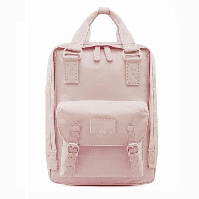 Kylethomasw  Lovely Multifunctional Backpack Female 14 Inch Laptop Waterproof Rucksack Kawaii School Bags for Teen Girls Travel Mochila