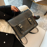 Vintage Large capacity Women Backpack 2021 PU LeatherWomen's Shoulder Bag High Quality Travel Books Rucksack School Backpacks