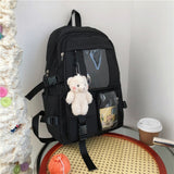 Diehe Fashion Preppy Style Women Backpack School Bag Backpacks for Teenage Gilrs Large Capacity Travel Backpack Back To School