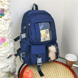 Diehe Fashion Preppy Style Women Backpack School Bag Backpacks for Teenage Gilrs Large Capacity Travel Backpack Back To School