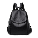 White Women Backpack Female Leather Backpacks Ladies Sac A Dos School Bags for Girls Large Capacity Travel Back Pack Rucksacks