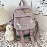 Kylethomasw  Small Backpack Women Cute Multifunctional Dual-use School Bags for Teenage Girls Student Kawaii Mini Travel Backpacks Ruckpack