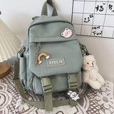 Kylethomasw  Small Backpack Women Cute Multifunctional Dual-use School Bags for Teenage Girls Student Kawaii Mini Travel Backpacks Ruckpack
