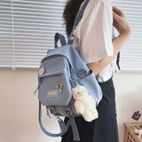 Kylethomasw  Small Backpack Women Cute Multifunctional Dual-use School Bags for Teenage Girls Student Kawaii Mini Travel Backpacks Ruckpack