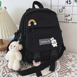 Kylethomasw  Small Backpack Women Cute Multifunctional Dual-use School Bags for Teenage Girls Student Kawaii Mini Travel Backpacks Ruckpack