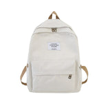 Kylethomasw   Fashion Backpack Female Backpack Women Shoulder Canvas School Bags For Teenage Girls Pure Color Leisure Travel Backpack