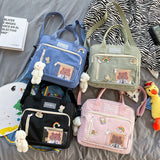 Korean Waterproof Nylon Small Backpack Women Fashion  Mini Travel Backpacks Schoolbag for Tennager Girls Kawaii Shoulder Bags
