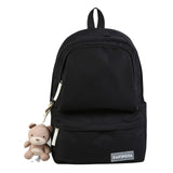 Kylethomasw New Candy Color Double Zipper Women Backpack High Quality Waterproof Nylon School Bag Big Student Bag Cute Girl Travel Rucksacks