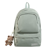 Kylethomasw New Candy Color Double Zipper Women Backpack High Quality Waterproof Nylon School Bag Big Student Bag Cute Girl Travel Rucksacks