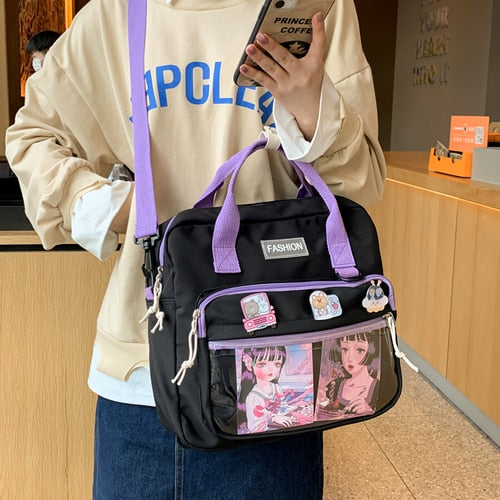 Multi-purpose Women Backpack Bag Female Cute Transparent Jelly School Backpacks for Teens Harajuku Kawaii Small Travel Bags