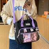 Multi-purpose Women Backpack Bag Female Cute Transparent Jelly School Backpacks for Teens Harajuku Kawaii Small Travel Bags