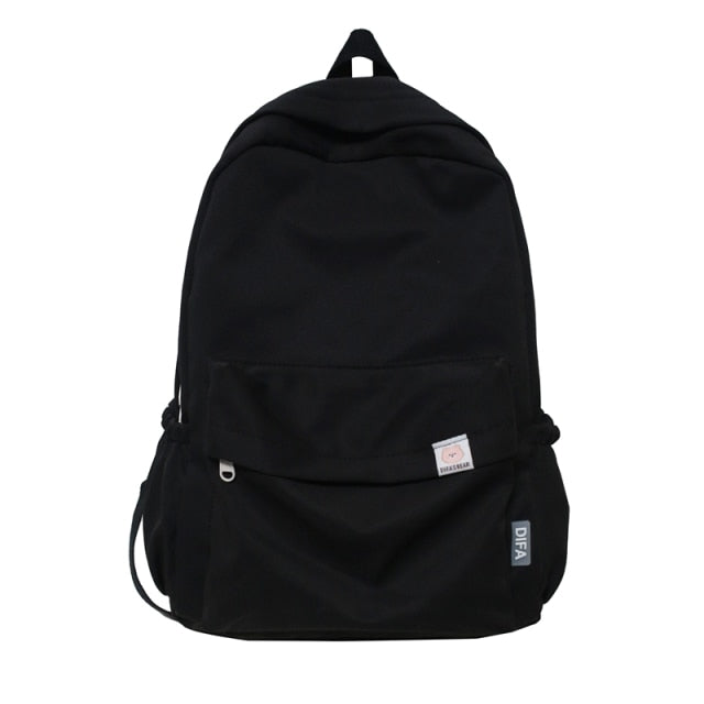 Kylethomasw New Waterproof Nylon Women Backpack Female Travel Bag Backpacks Schoolbag for Teenage Girls Solid Color Bookbag Mochila Bookbag