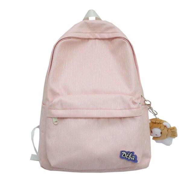 Kylethomasw New Waterproof Nylon Women Backpack Female Travel Bag Backpacks Schoolbag for Teenage Girls Solid Color Bookbag Mochila Bookbag