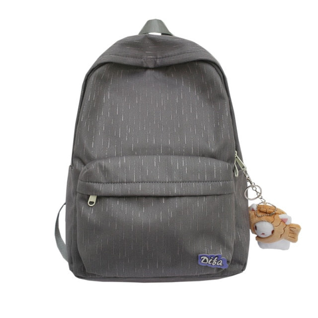 Kylethomasw New Waterproof Nylon Women Backpack Female Travel Bag Backpacks Schoolbag for Teenage Girls Solid Color Bookbag Mochila Bookbag