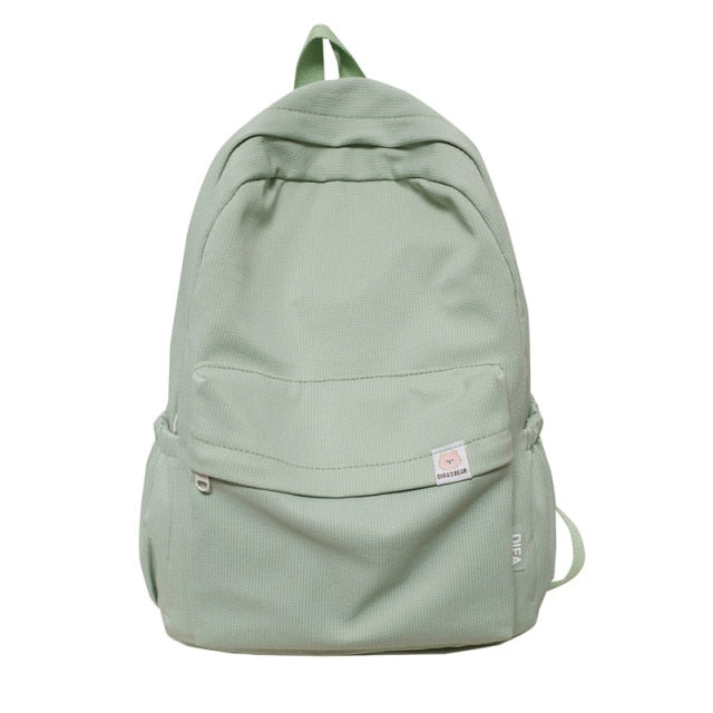 Kylethomasw New Waterproof Nylon Women Backpack Female Travel Bag Backpacks Schoolbag for Teenage Girls Solid Color Bookbag Mochila Bookbag