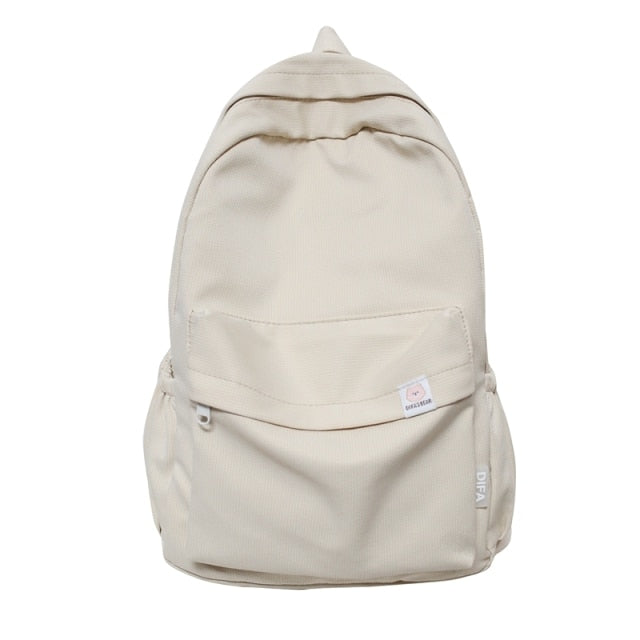 Kylethomasw New Waterproof Nylon Women Backpack Female Travel Bag Backpacks Schoolbag for Teenage Girls Solid Color Bookbag Mochila Bookbag