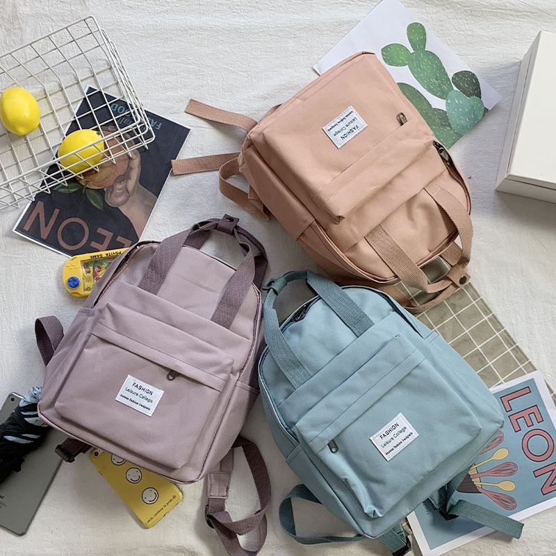 Women Backpack for Teenage Girls 2021 Summer New Fashion Female Casual School Students Shoulder Bags Sweet Travel Backpacks