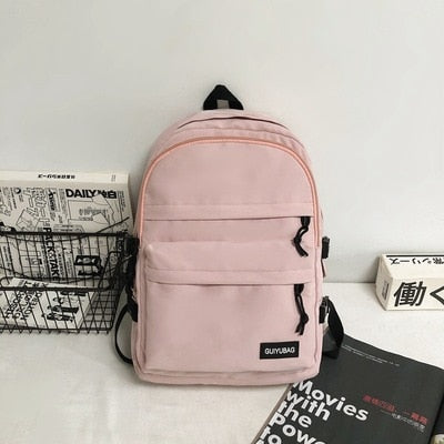 Women Backpack for Teenage Girls 2021 Summer New Fashion Female Casual School Students Shoulder Bags Sweet Travel Backpacks