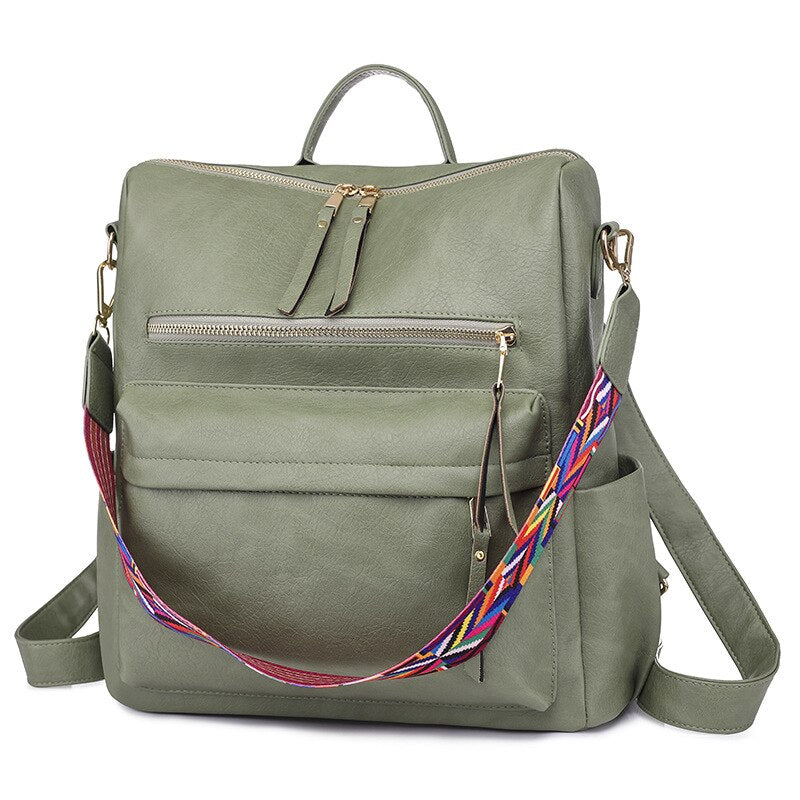 Women Backpack sheepskin Leather Backpack Women new fashion Hotsale School Bags for Teenagers Fashion Backpacks for Teenage Girl