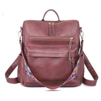 Women Backpack sheepskin Leather Backpack Women new fashion Hotsale School Bags for Teenagers Fashion Backpacks for Teenage Girl