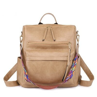Women Backpack sheepskin Leather Backpack Women new fashion Hotsale School Bags for Teenagers Fashion Backpacks for Teenage Girl