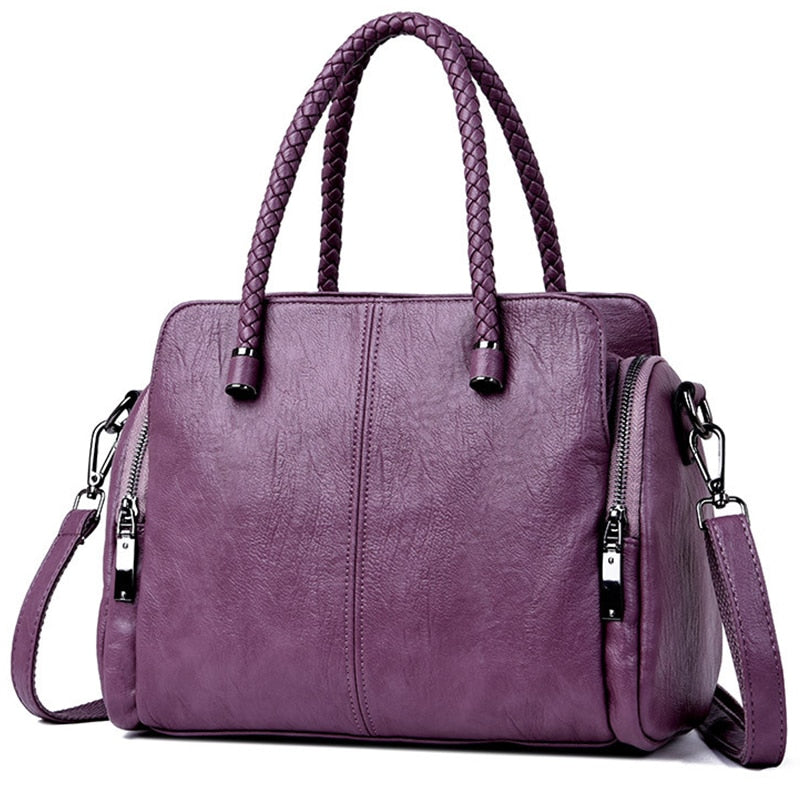 Kylethomasw  Weav Hand Genuine Leather Luxury Handbags Women Bags Designer Handbags High Quality ladies Large Crossbody Hand Bags For Women