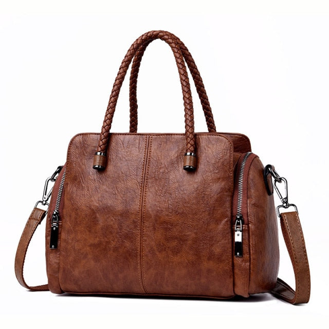 Kylethomasw  Weav Hand Genuine Leather Luxury Handbags Women Bags Designer Handbags High Quality ladies Large Crossbody Hand Bags For Women