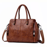 Kylethomasw  Weav Hand Genuine Leather Luxury Handbags Women Bags Designer Handbags High Quality ladies Large Crossbody Hand Bags For Women