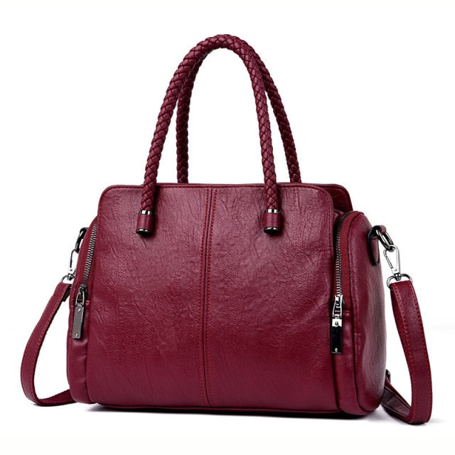 Kylethomasw  Weav Hand Genuine Leather Luxury Handbags Women Bags Designer Handbags High Quality ladies Large Crossbody Hand Bags For Women