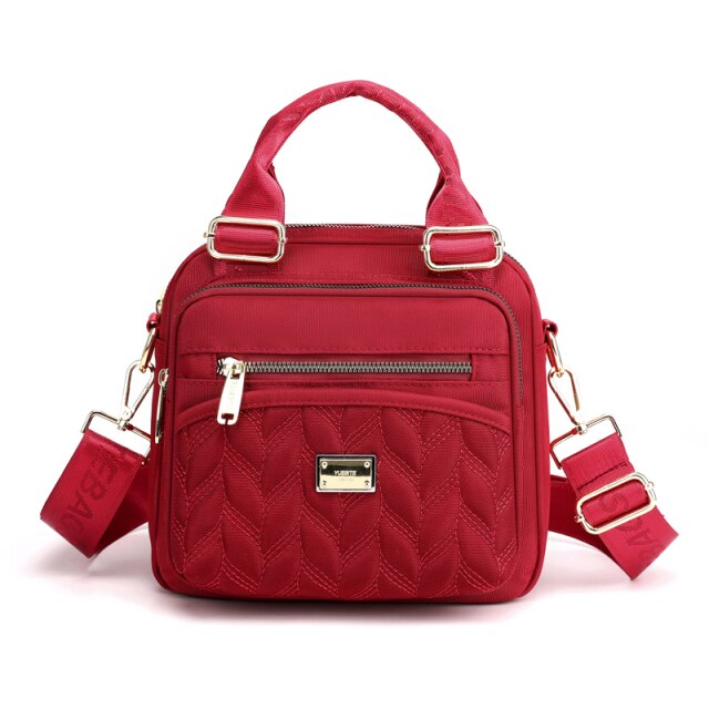 Women Fashion Simple Rivet Backpack Nylon College Wind Backpack for Teenage Girls Female School Bag Bagpack Women's Daypack