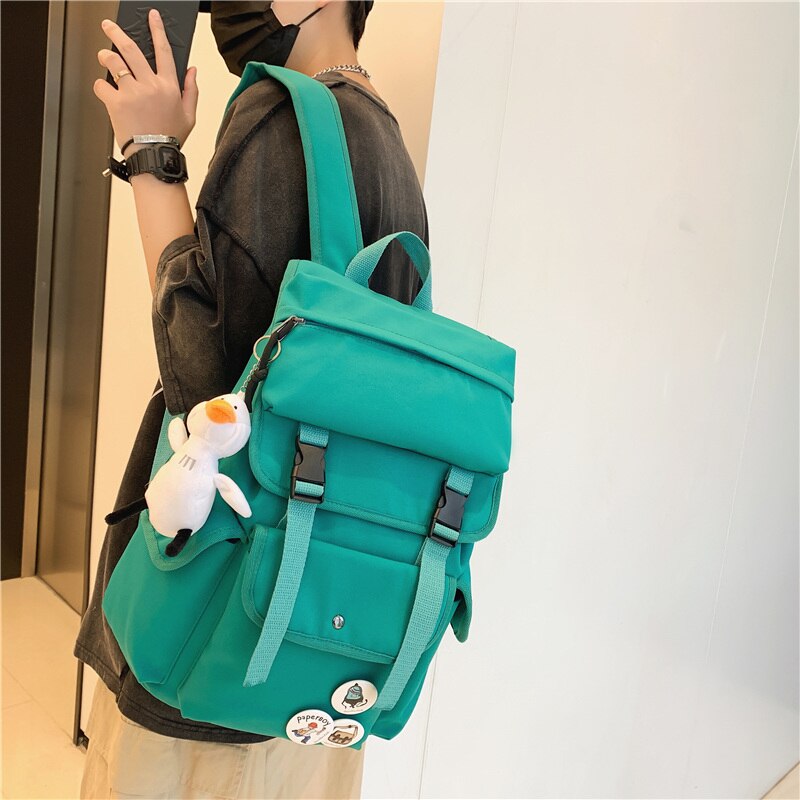 Tiptoegirls Insert Buckle String Barrel-shaped Backpack Best Quality Big Rucksack for School Fall New Design Travel Backpack Bag