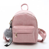 Cute velvet Backpack For Teenagers Children Mini Back Pack Kawaii Girls Kids Small Backpacks female Packbags Fur ball school bag