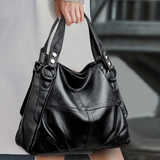 Kylethomasw Soft Leather Luxury Handbags Women New Casual Tote Bag Designer Ladies Large Shoulder Crossbody Handbag Sac for Female Patchwork