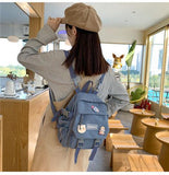 KYLETHOMASW  -  Students Backpack for girl Cute Schoolbag Lady Fashion Shoulder Bag Korean Trend Middle High School