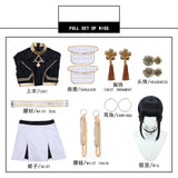 KYLETHOMASW  -  Rumi Zoey Mira Cosplay , Costume Wig Women Black Golden Suit Halloween Party Role Playing Outfit