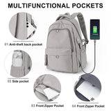 Kylethomasw Laptop Backpack for Women, Anti Theft Work Backpack for 14 Inch, School Backpack Nurse Backpack, Bookbag for Teenage Girls Boys