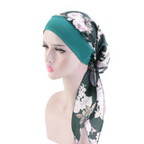 Kylethomasw Women  Pre-tied Bandana Elastic Inner Hijabs Hat Pastoral Style Lady Hair Bands Muslim Turban Hijabs Hats Indian Caps Wrap Cap