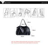 KIylethomasw Big Black Shoulder Bags for Women Large Hobo Shopper Bag Solid Color Quality Soft Leather Crossbody Handbag Lady Travel Tote Bag