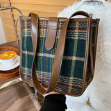 Kylethomasw Ins Niche Lattice One Shoulder New Women's High Sense Fashion Bucket Bag In Autumn And Winter Luxury Handbag