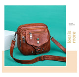 Kylethomasw Small Bags for Women Messenger Bags PU Leather Female Sweet Shoulder Bag Vintage Handbags Cross Body Bags